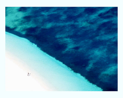 Surfers From Above Art Print