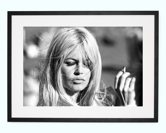 Bardot Smoking Art Print