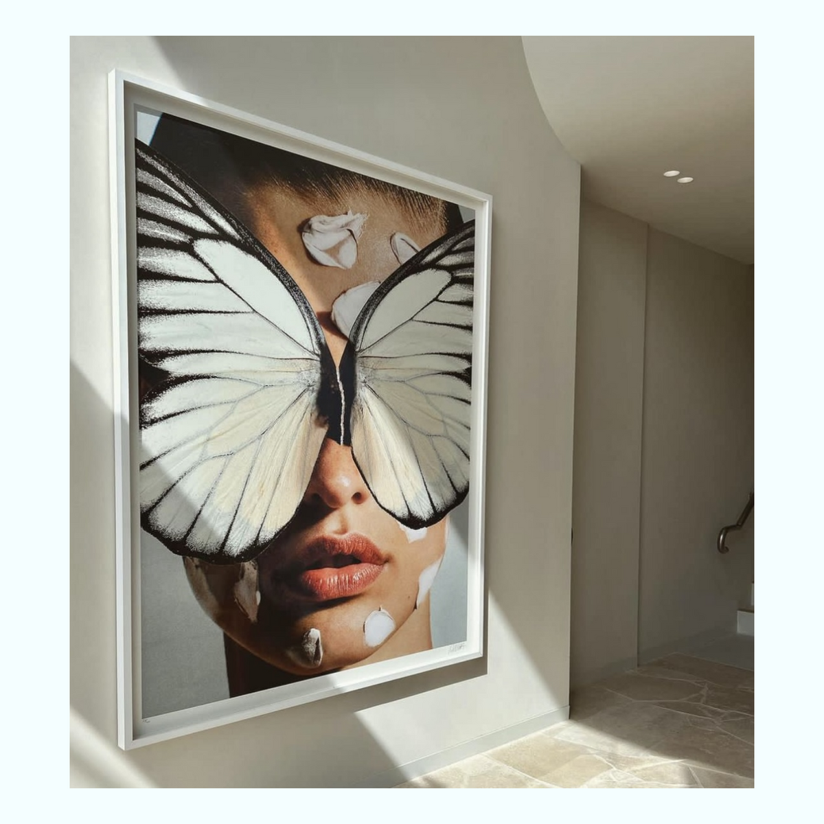 Broken Wings White Art Print - 55MAX