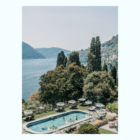 Poolside At Tremezzo Art Print