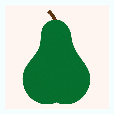 Green Pear Art Print