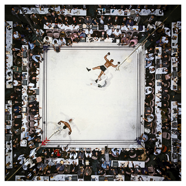Muhammad Ali vs Cleveland Williams Overhead Shot, 1966 Art Print