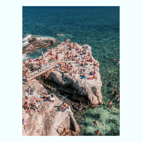 Poolside At Tremezzo Art Print