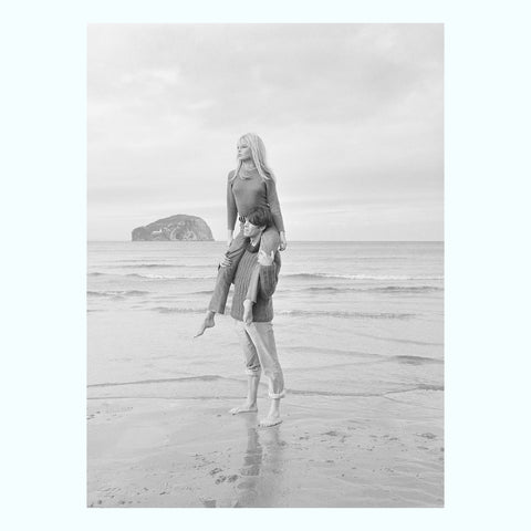 Bardot on the Beach Art Print