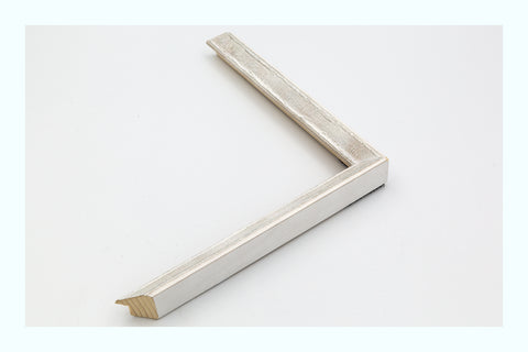 Thin Gold Distressed White Wood