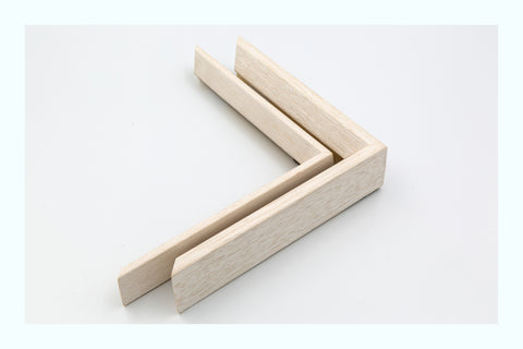Thin Gold Distressed White Wood