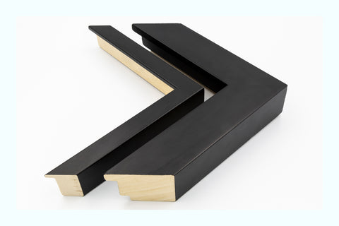 Thin Gold Distressed White Wood