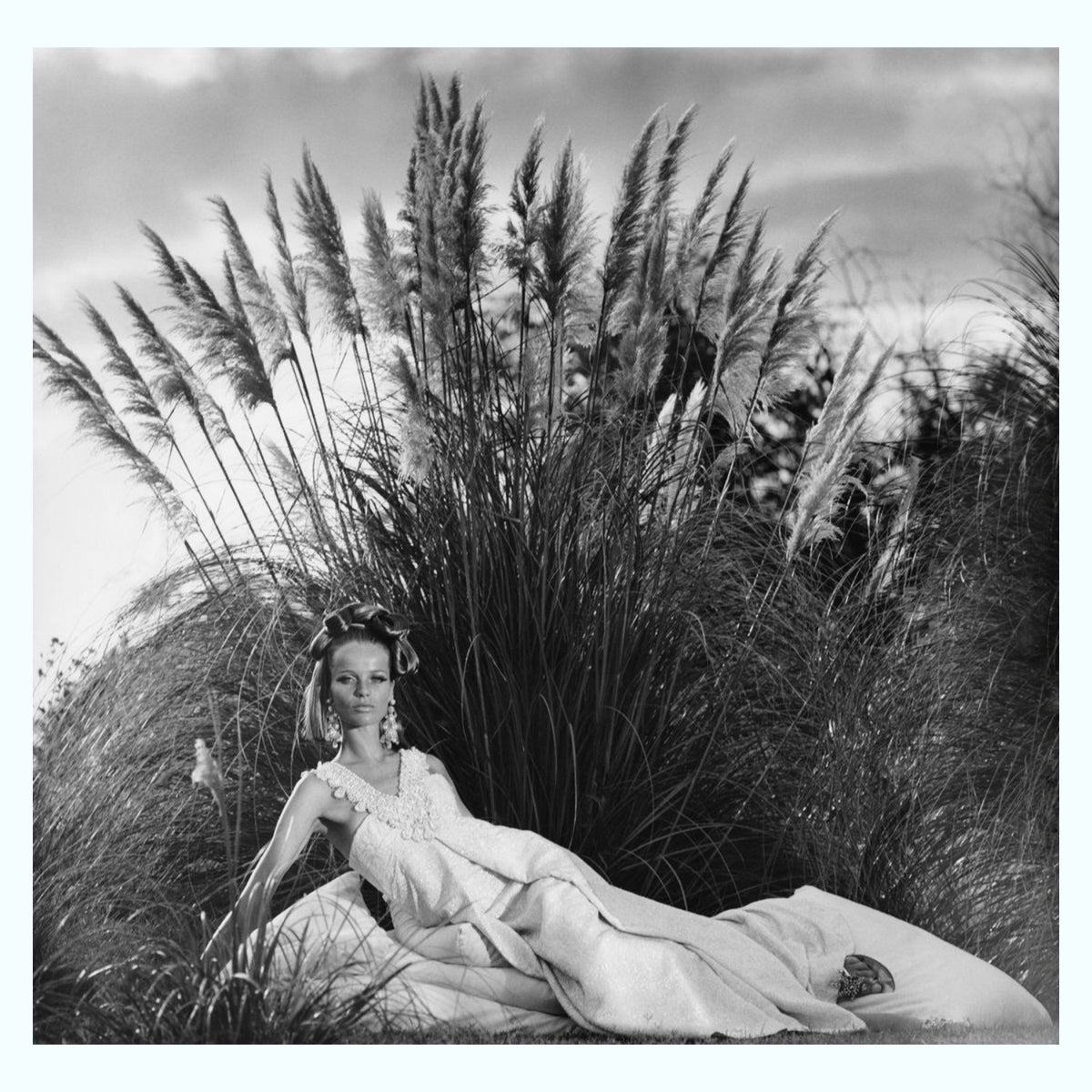 Lady In Rushes Art Print