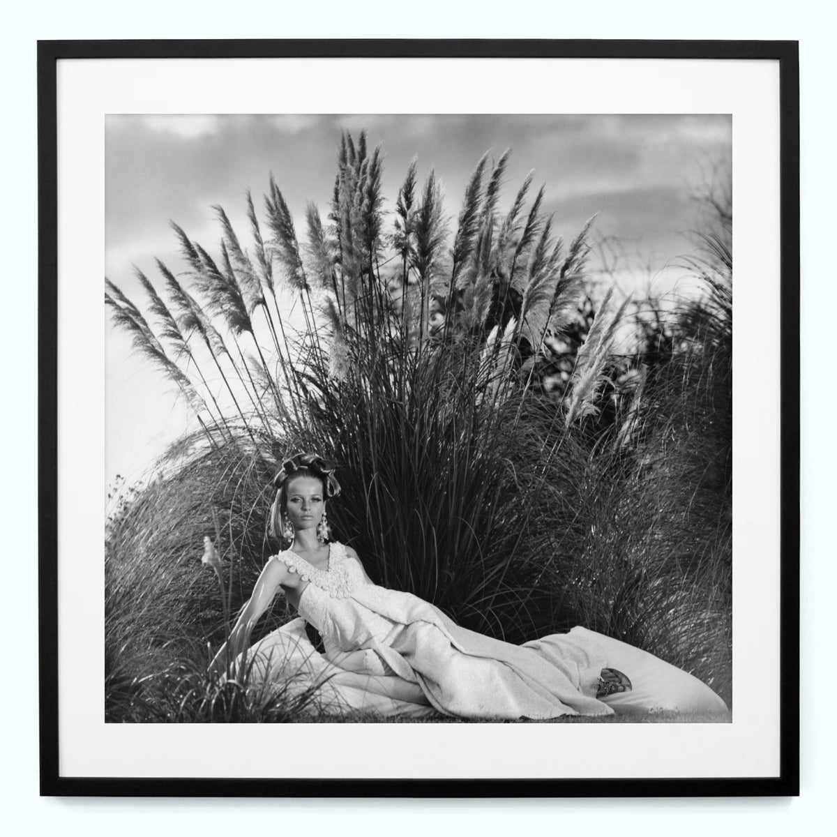 Lady In Rushes Art Print
