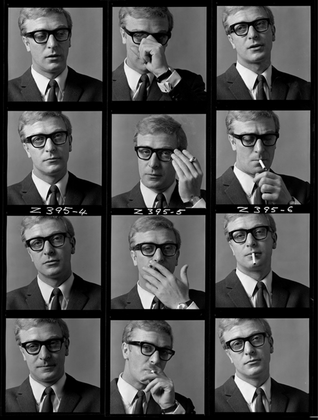 Michael Caine Contact Sheet Art Print