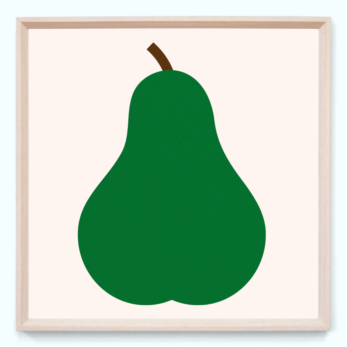Green Pear Art Print