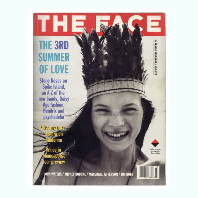 The Face Magazine, 1990 Kate Moss Cover, The 3rd Summer of Love in a Perspex Frame
