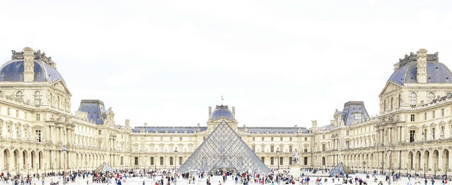 The Louvre With You Art Print