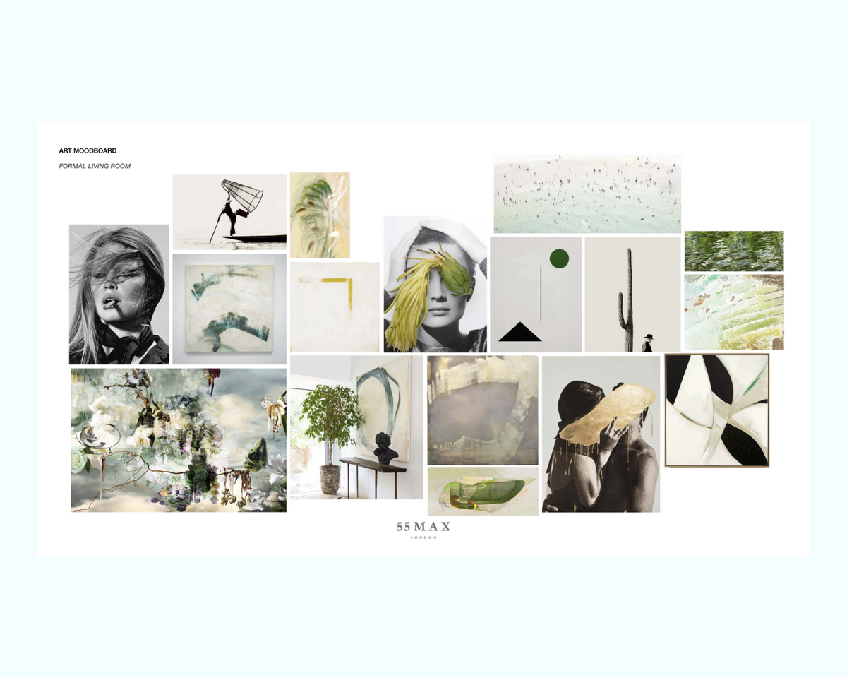art print mood board