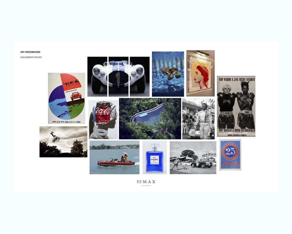 art print mood board