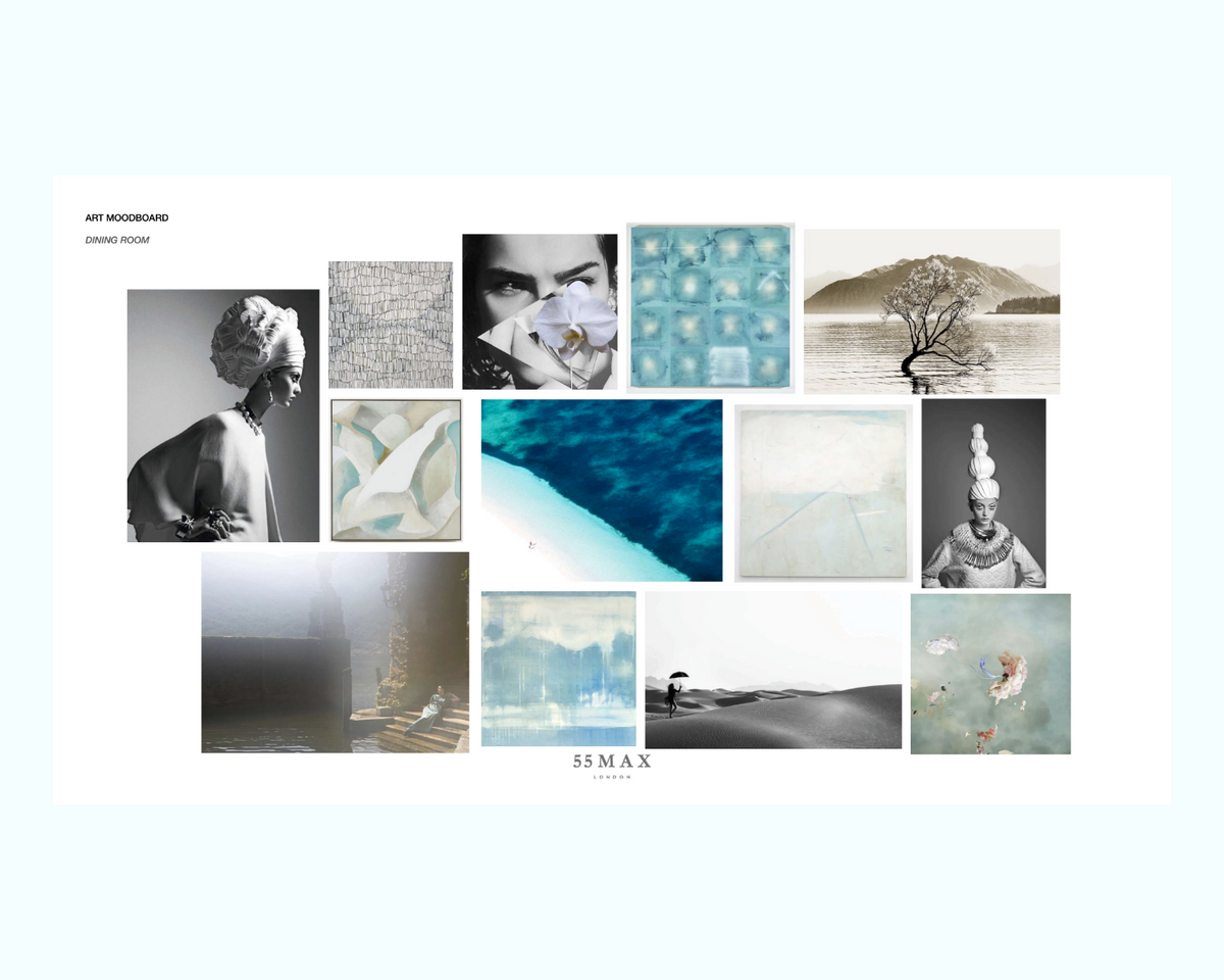 art print mood board