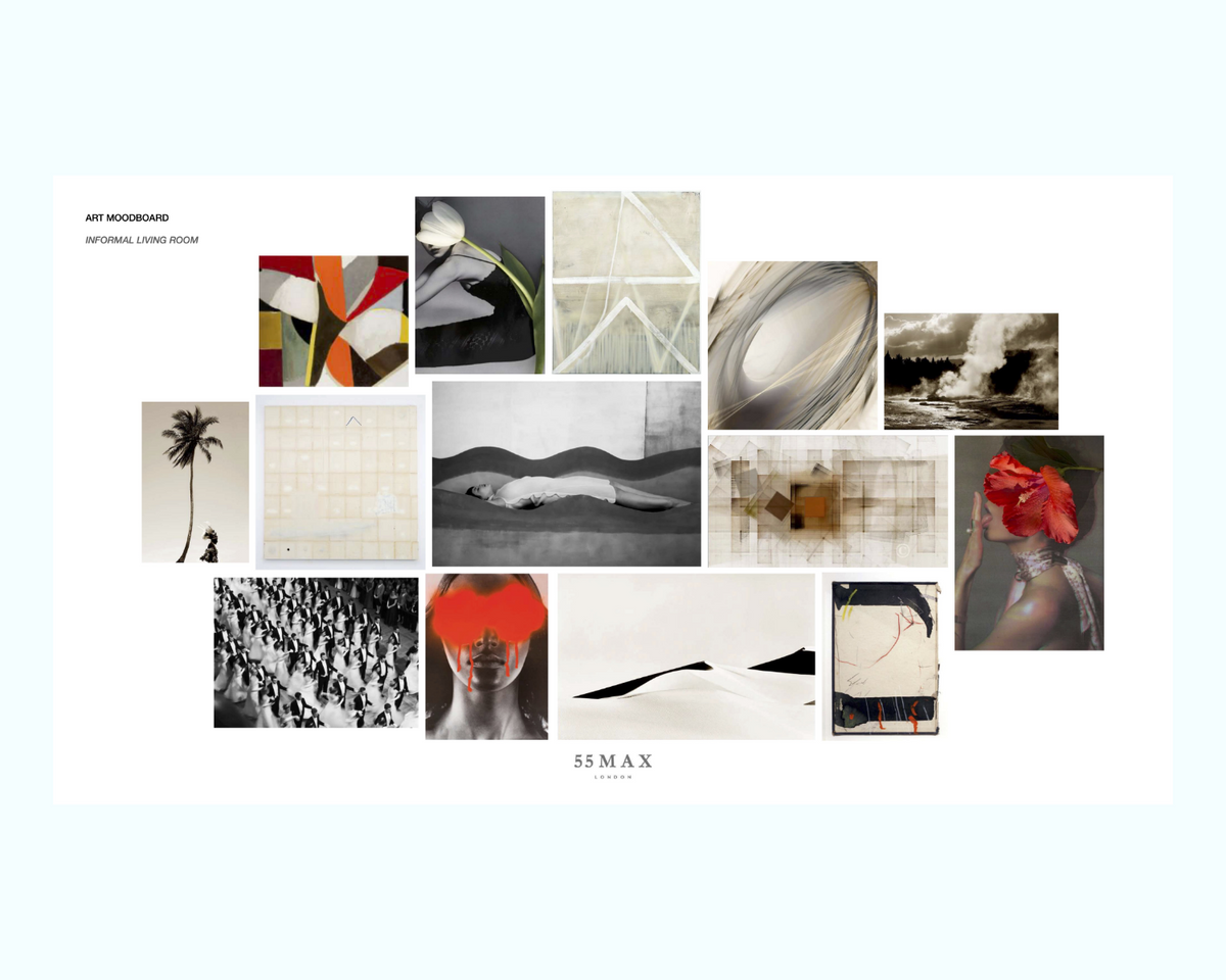 art print mood board