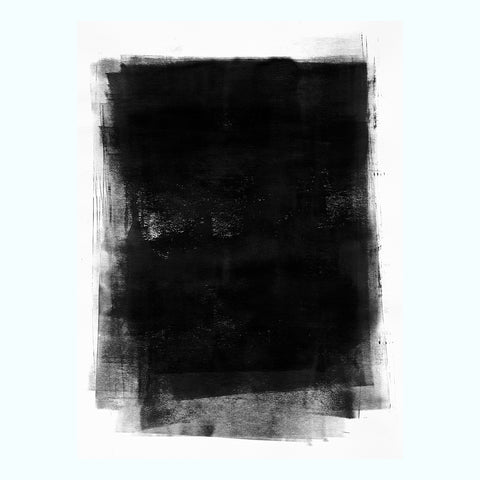 Black Charcoal Overlap Art Print