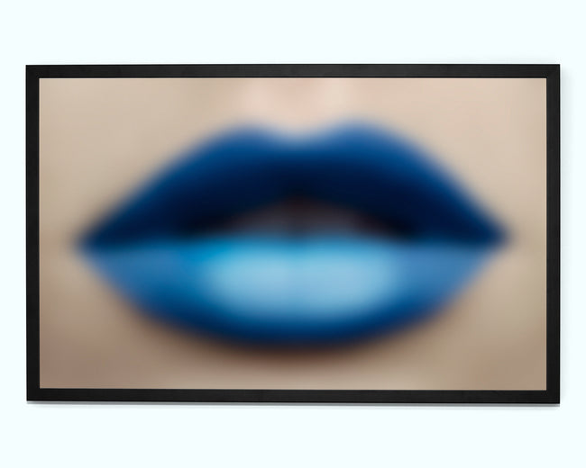 Blue Lips Art Print