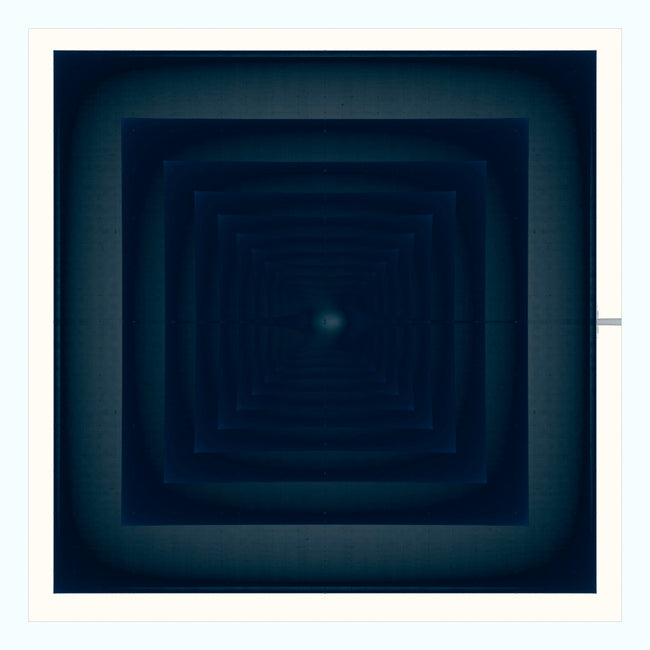 Blue Square 6518 Art Print
