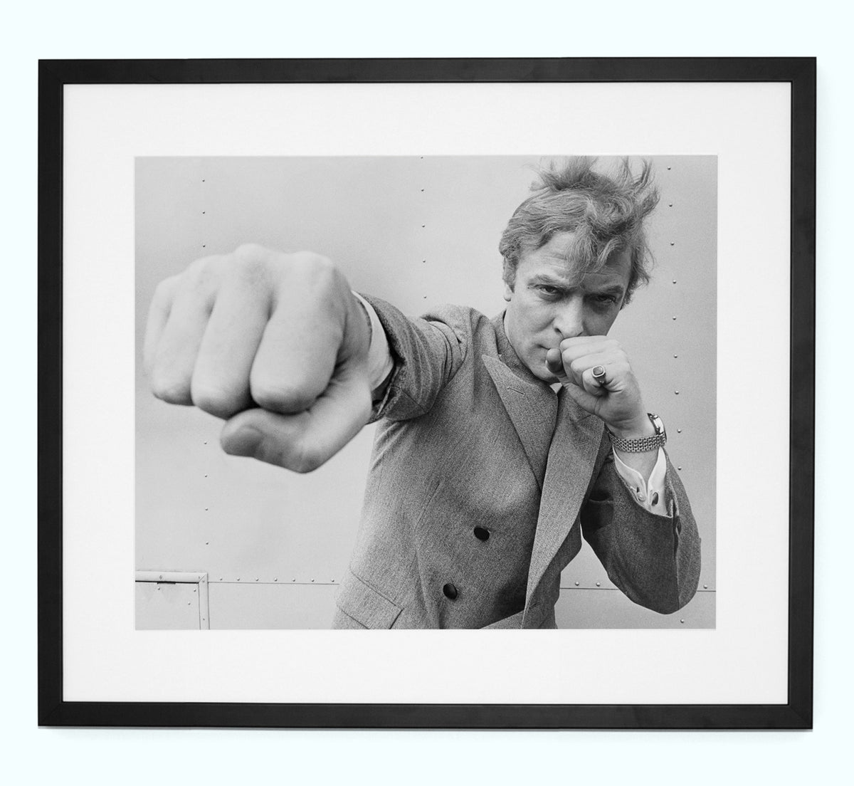 Michael Caine, Throwing a Punch Art Print