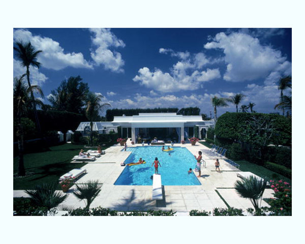 Pool in Palm Beach Art Print - 55MAX