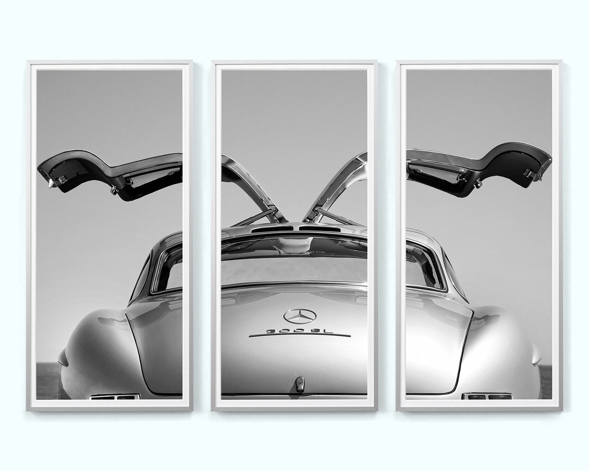 1956 Mercedes Benz 300 SL Art Print Triptych