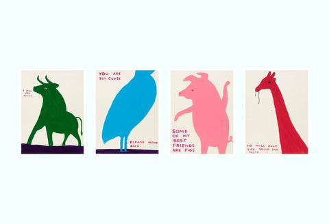 David Shrigley Animals Poster Set