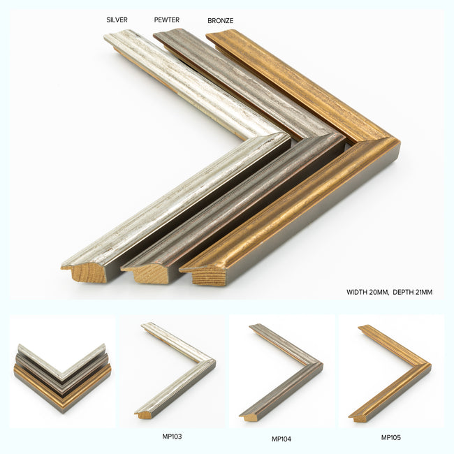 Metallic Aged Ridged Wood