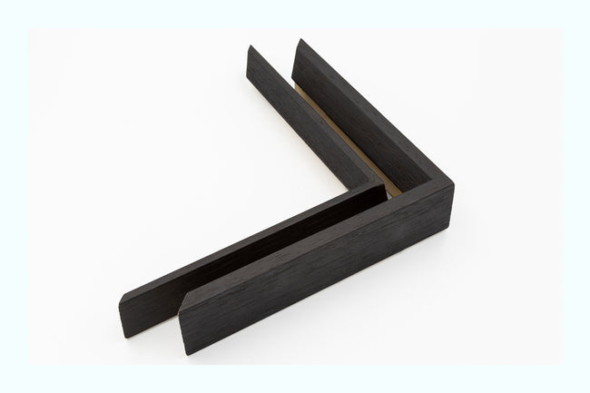 Angled Black Wood