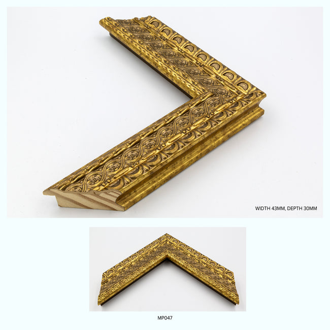 Ornate Gold Wood Eight