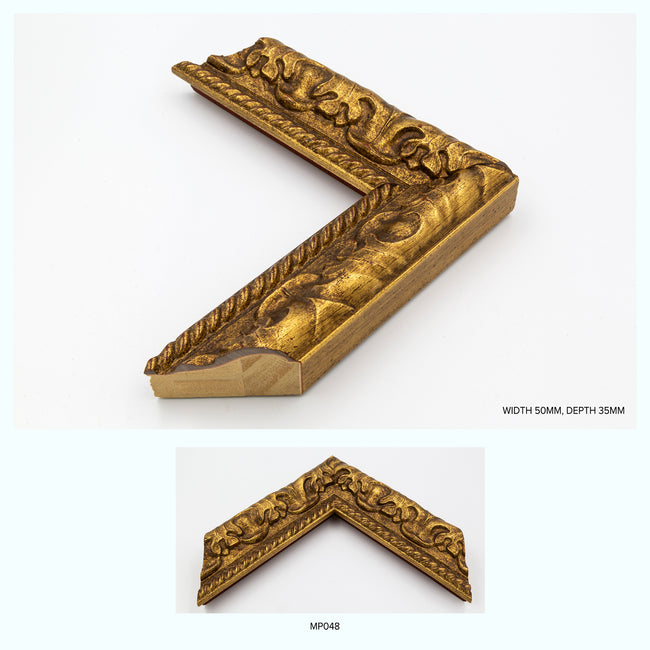 Ornate Gold Wood One