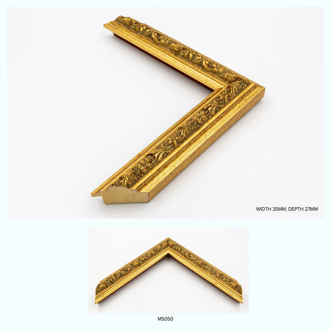 Ornate Gold Wood Seven