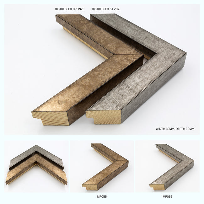 Distressed Edge Metallic Gloss Wood