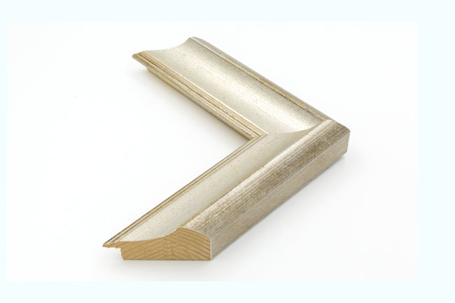 Elaborate Silver Curved  Wood