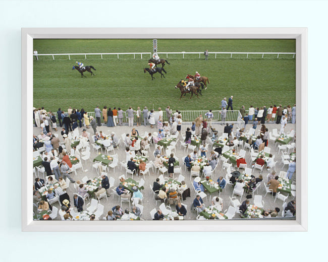 Racing At Baden Baden Art Print