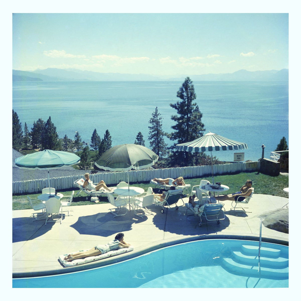 Relaxing at Lake Tahoe Art Print