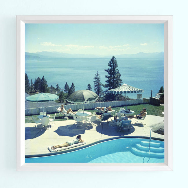 Relaxing at Lake Tahoe Art Print