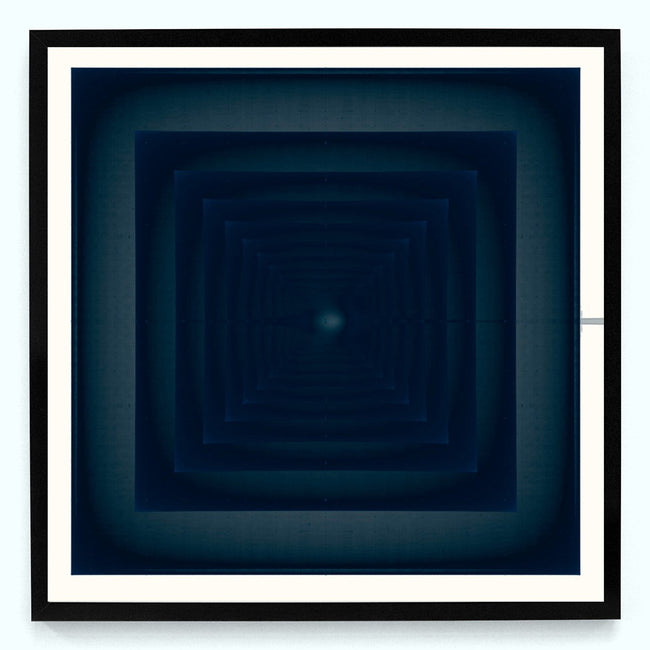 Blue Square 6518 Art Print