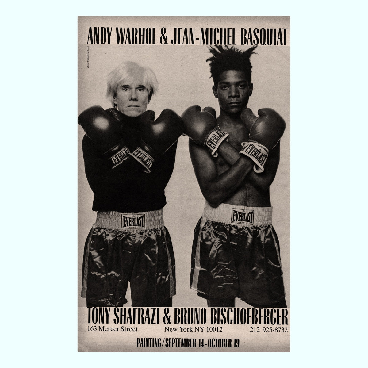 Vintage 1985 Andy Warhol & Jean- Michel Basquiat Art Print